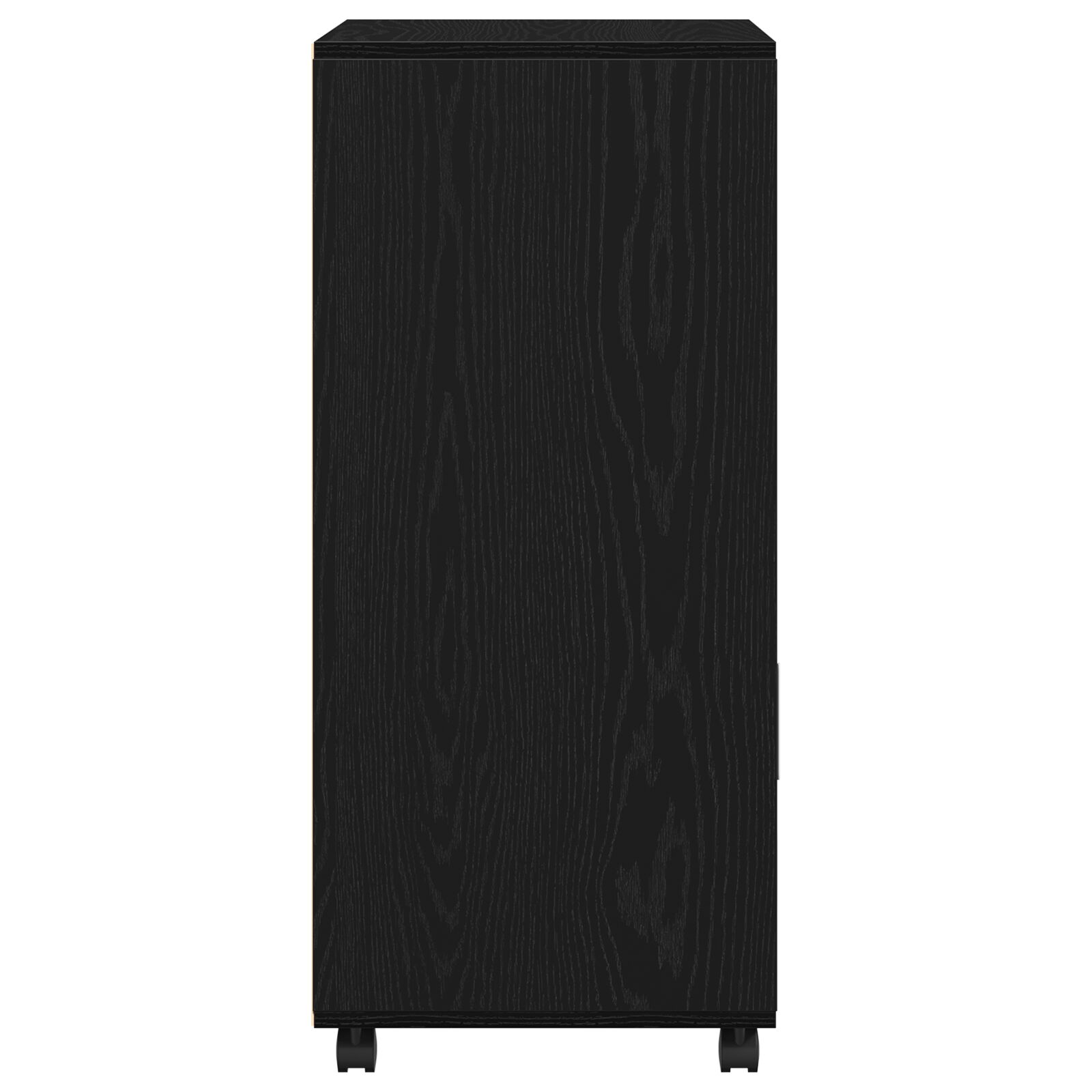 Rollschrank Schwarz Eiche 55x40x91 cm Holzwerkstoff