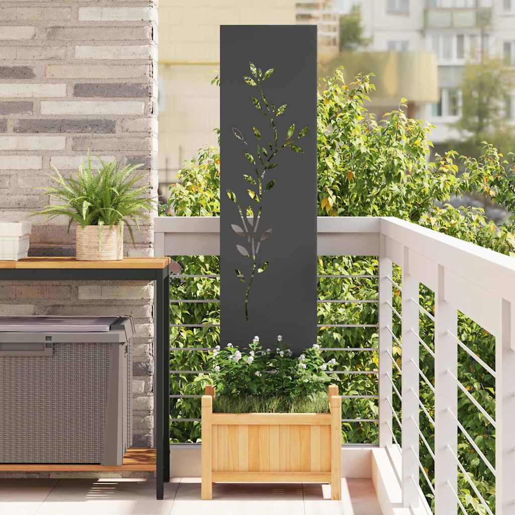 Garten dekoratives Panel Schwarz 32 x 140 cm Garten dekoratives Panel Schwarz 32 x 140 cm