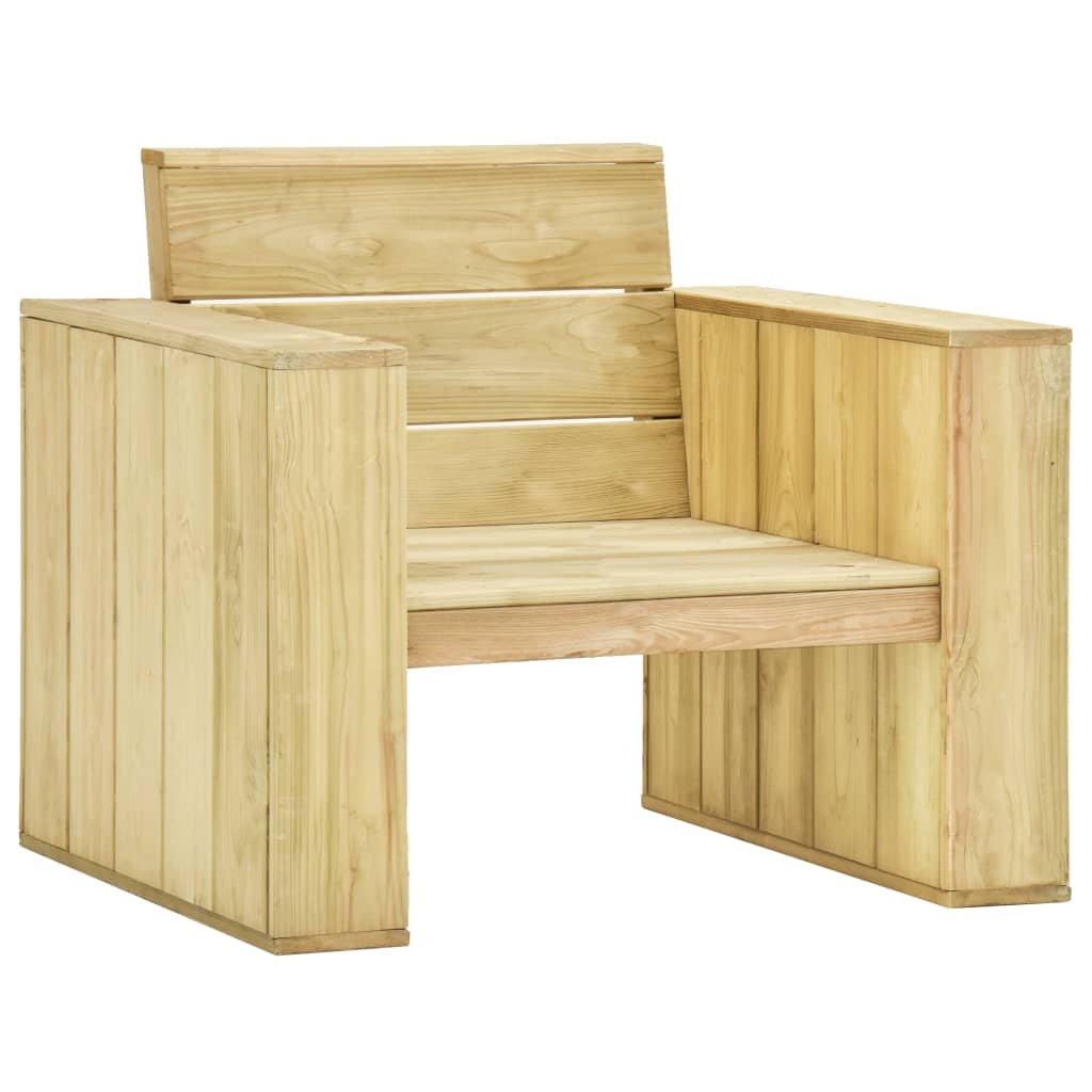Gartenstuhl 89x76x76 cm Kiefernholz Imprägniert Gartenstuhl 89x76x76 cm Kiefernholz Imprägniert