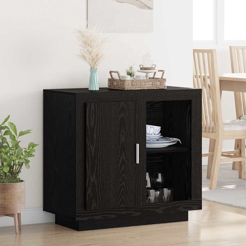 Sideboard Schwarze Eiche 40 x 80 x 75 cm Holzwerkstoff