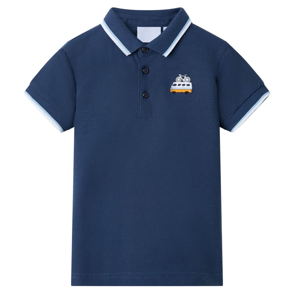 Kinder-Poloshirt Dunkelblau 104 Kinder-Poloshirt Dunkelblau 104