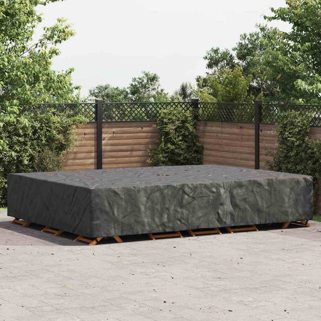 Gartenmöbelabdeckung Schwarz 400 x 300 x 70 cm 210D