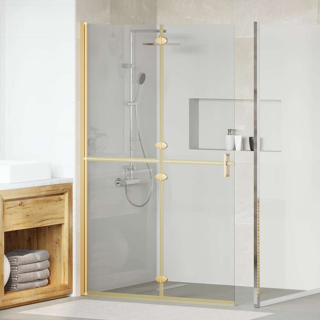Walk-in Duschwand Sonstiges Golden und Transparent 120 x 190 cm Walk-in Duschwand Sonstiges Golden und Transparent 120 x 190 cm