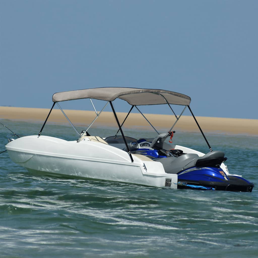 3-Bow Bimini-Top Grau 184x170x133 cm 3-Bow Bimini-Top Grau 184x170x133 cm
