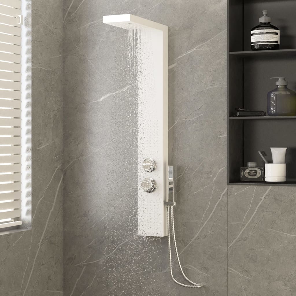 Duschpaneel-System Aluminium Weiß Duschpaneel-System Aluminium Weiß