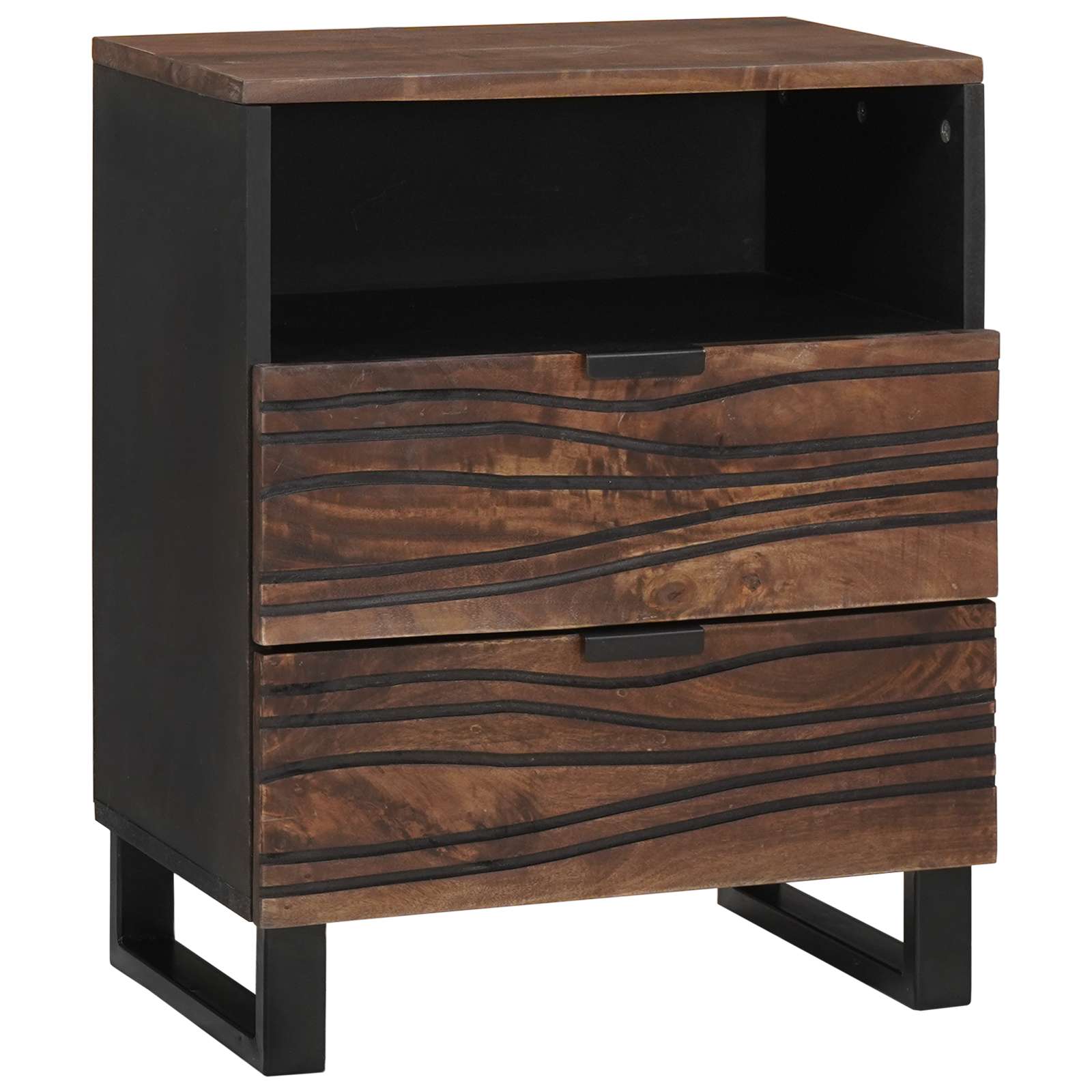 Nachttisch 50x33x60 cm Massivholz Mango & MDF Nachttisch 50x33x60 cm Massivholz Mango & MDF