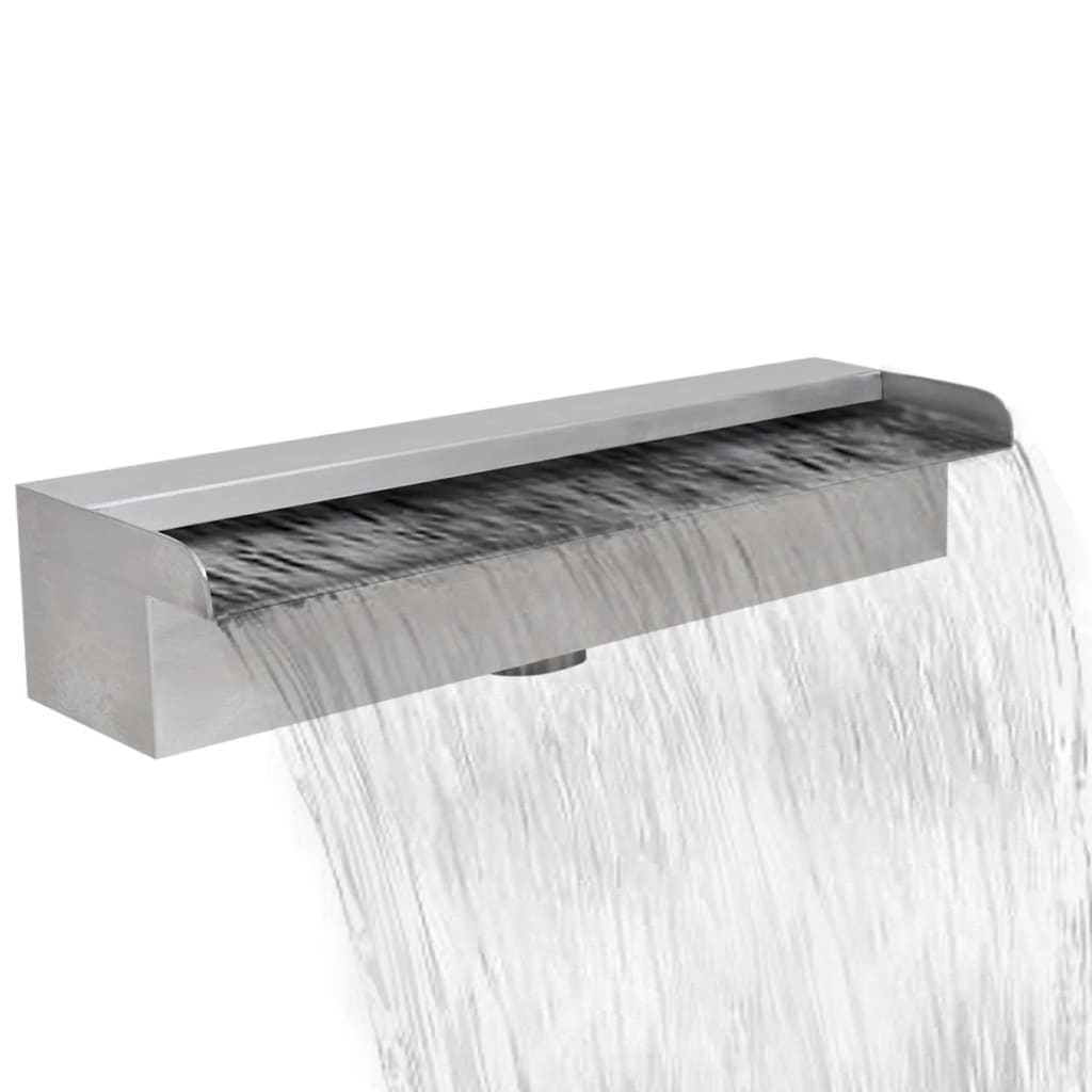 Pool-Wasserfall Fontäne Rechteckig Edelstahl 45 cm Pool-Wasserfall Fontäne Rechteckig Edelstahl 45 cm
