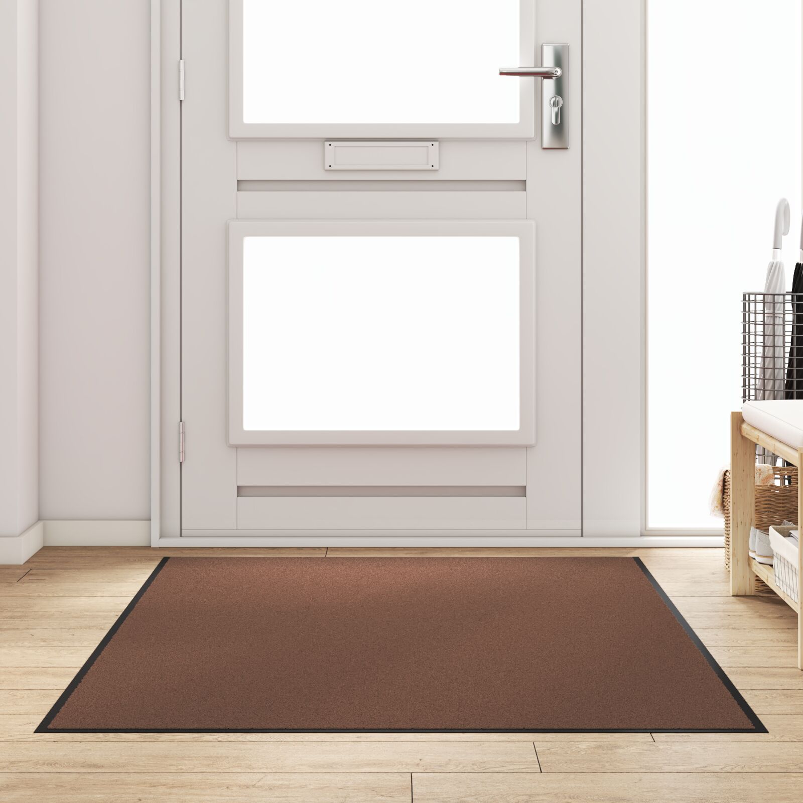 vidaXL Fußmatte Rechteckig Braun 120x180 cm