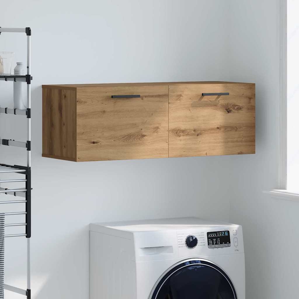 Wandschrank Eiche handwerklich 100 x 36.5 x 35 cm Holzwerkstoff Wandschrank Eiche handwerklich 100 x 36.5 x 35 cm Holzwerkstoff