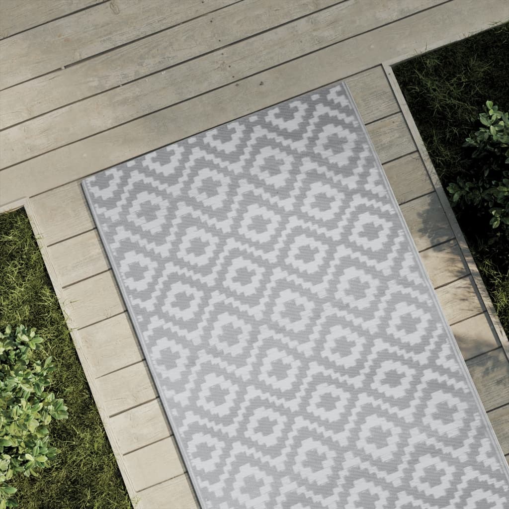Outdoor-Teppich Grau 80x250 cm PP Outdoor-Teppich Grau 80x250 cm PP