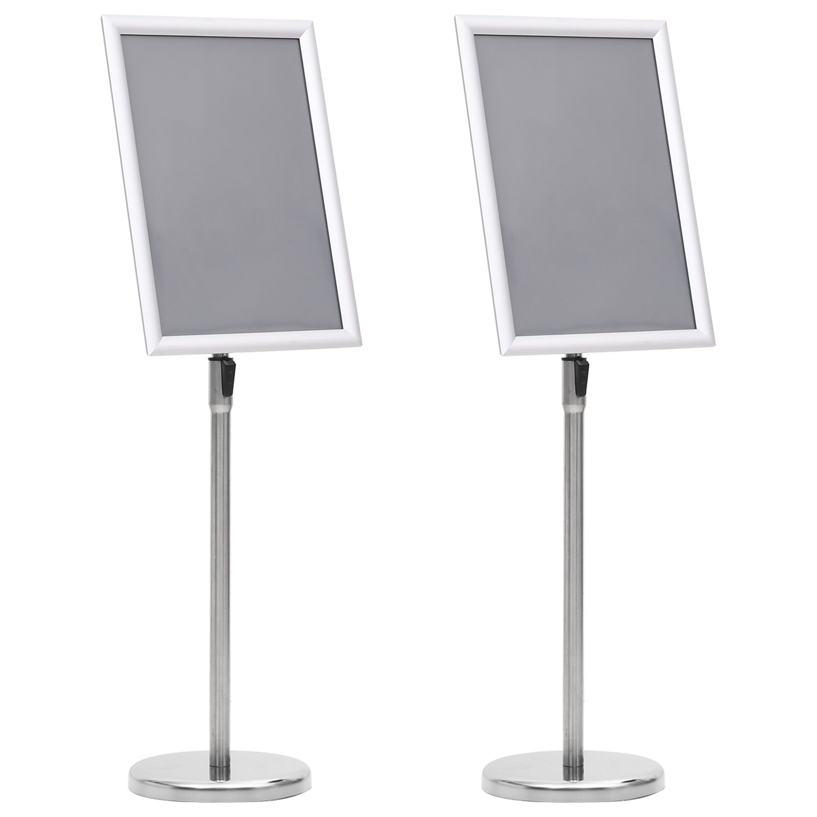 A3 Pedestal Plakatständer 2 Stück Silber Aluminiumlegierung A3 Pedestal Plakatständer 2 Stück Silber Aluminiumlegierung